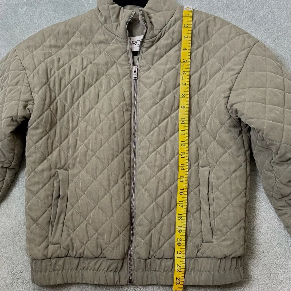 ROXY Women's PATH TO PARADISE Quilted‎ Zip Jacket - Deep Lichen Green Sz S/P - Picture 15 of 15